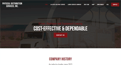 Desktop Screenshot of physicaldistributionservices.com